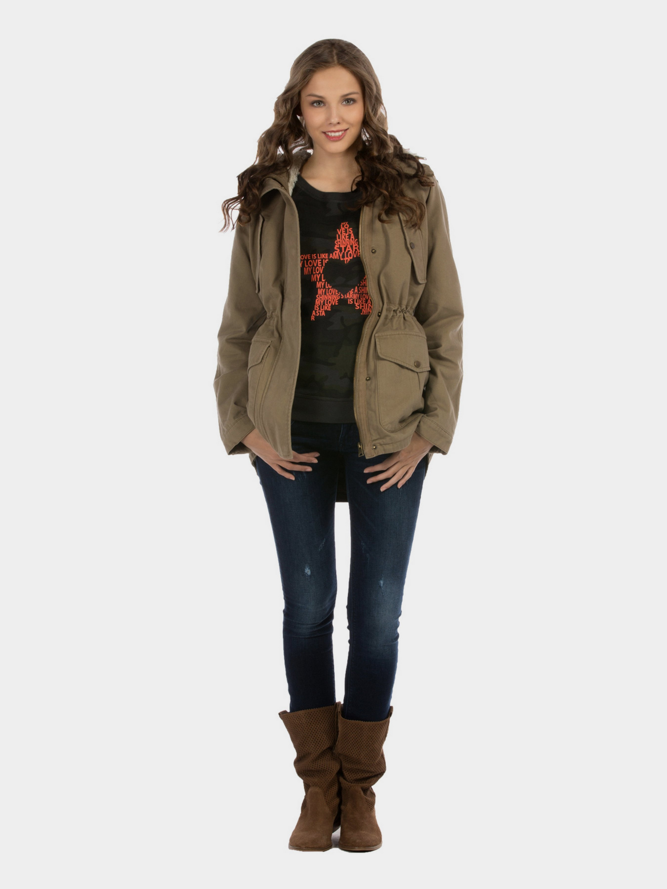 Пальто Colin’s модель CL1011885BEI Фото