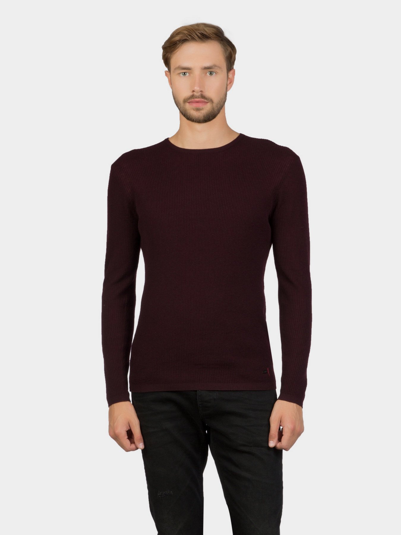 Свитер Colin’s модель CL1016338PLM Свитер Colin’s модель CL1016338PLM Фото