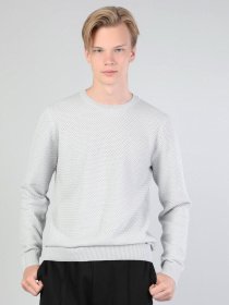 Свитер Colin’s модель CL1044261LGR Свитер Colin’s модель CL1044261LGR Фото