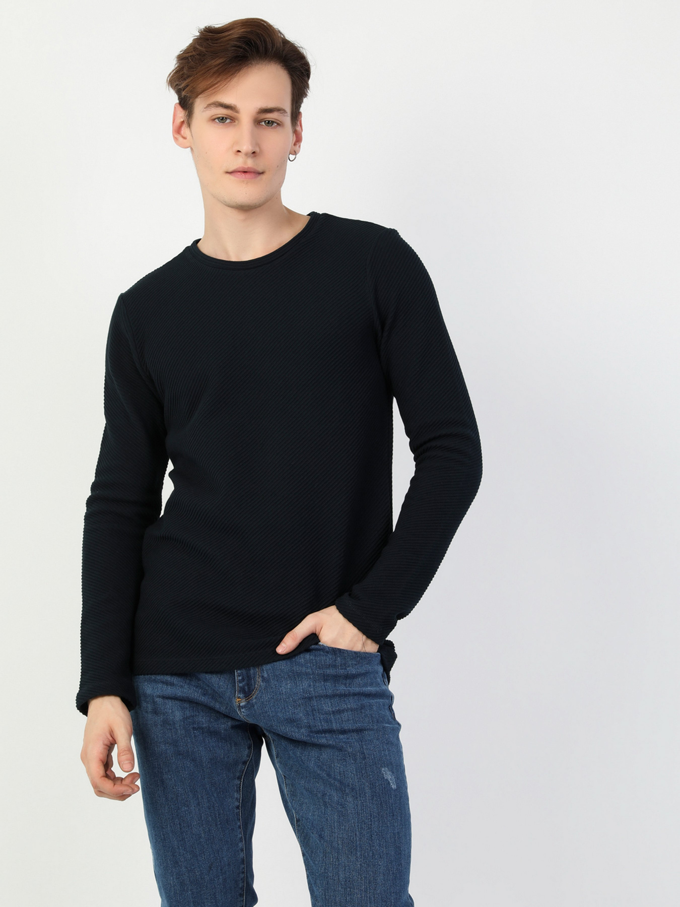 Джемпер Colin’s модель CL1047122NAV Фото