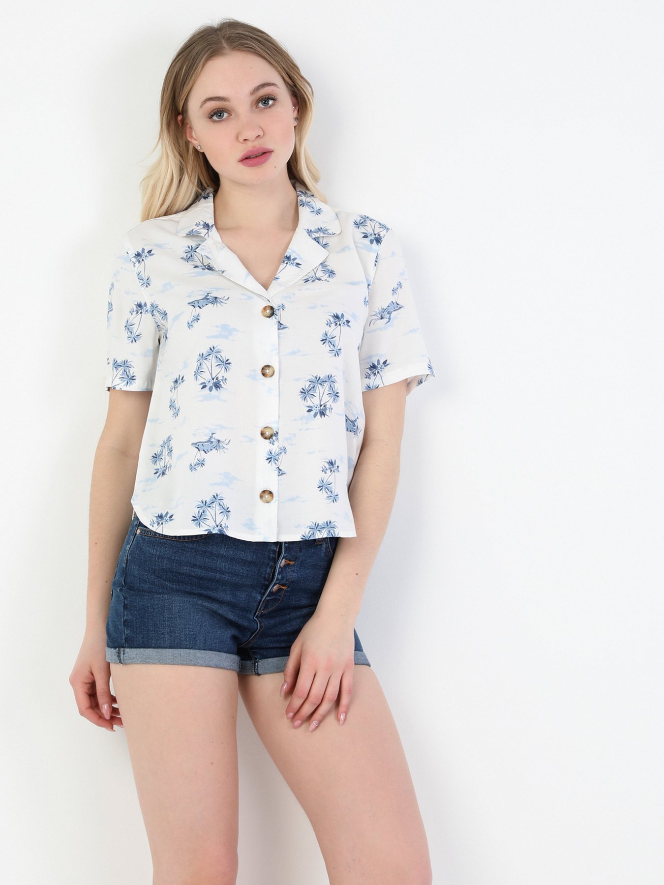 Рубашка повседневная Colin’s модель CL1048902WHT Фото