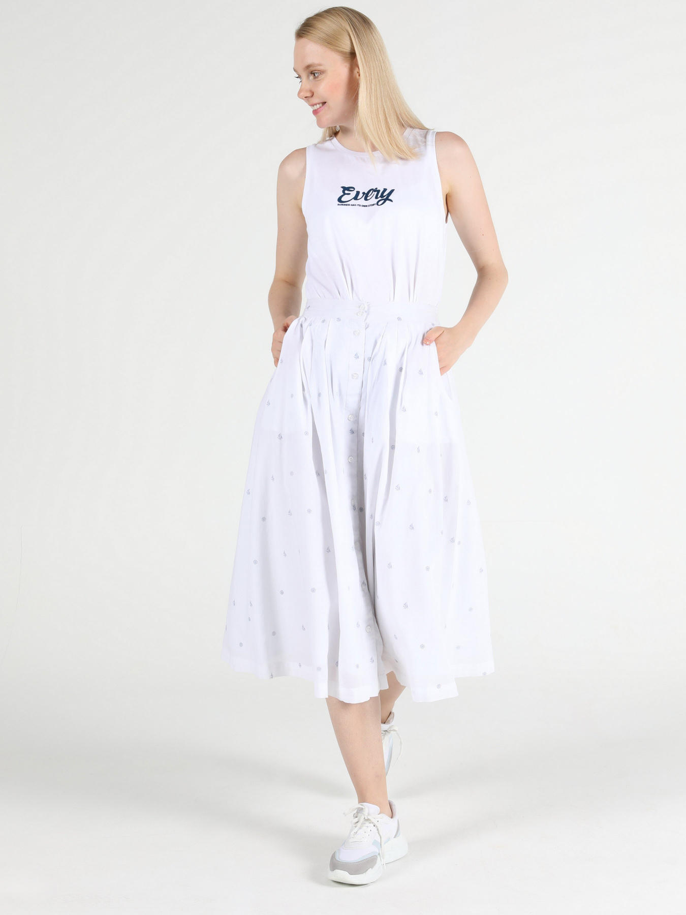 Юбка миди Colin’s модель CL1049011WHT Фото