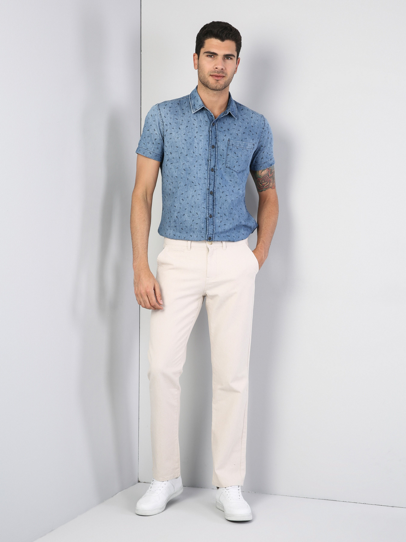 Брюки повседневные Colin’s модель CL1033346BEI Фото