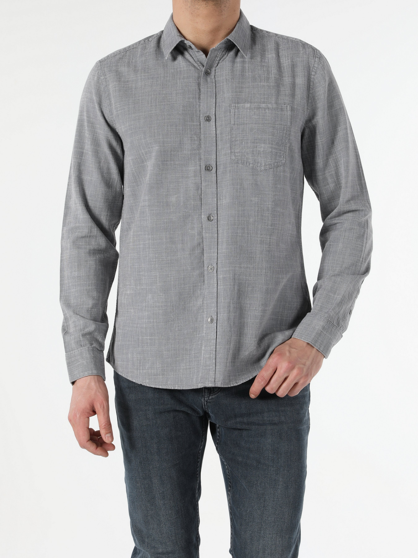 Сорочка Colin’s модель CL1052317GRA Фото