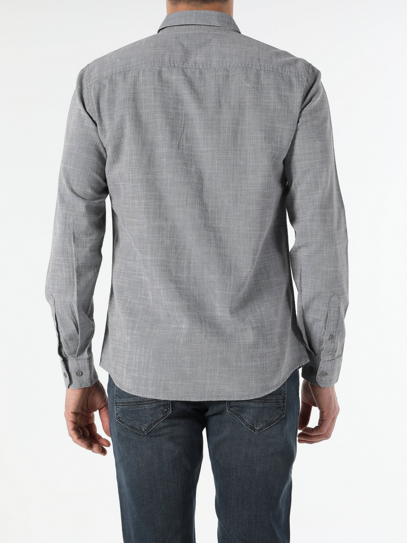 Рубашка повседневная Colin’s модель CL1052317GRA Рубашка повседневная Colin’s модель CL1052317GRA Фото