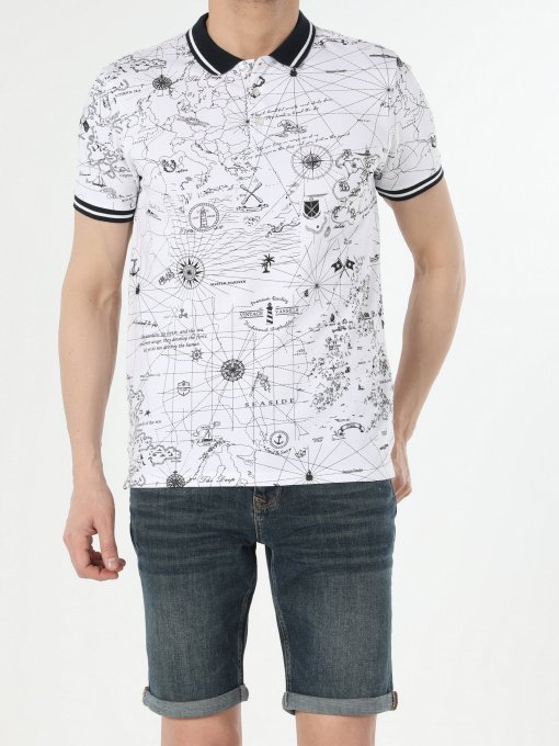 Поло Colin’s модель CL1053821WHT Фото