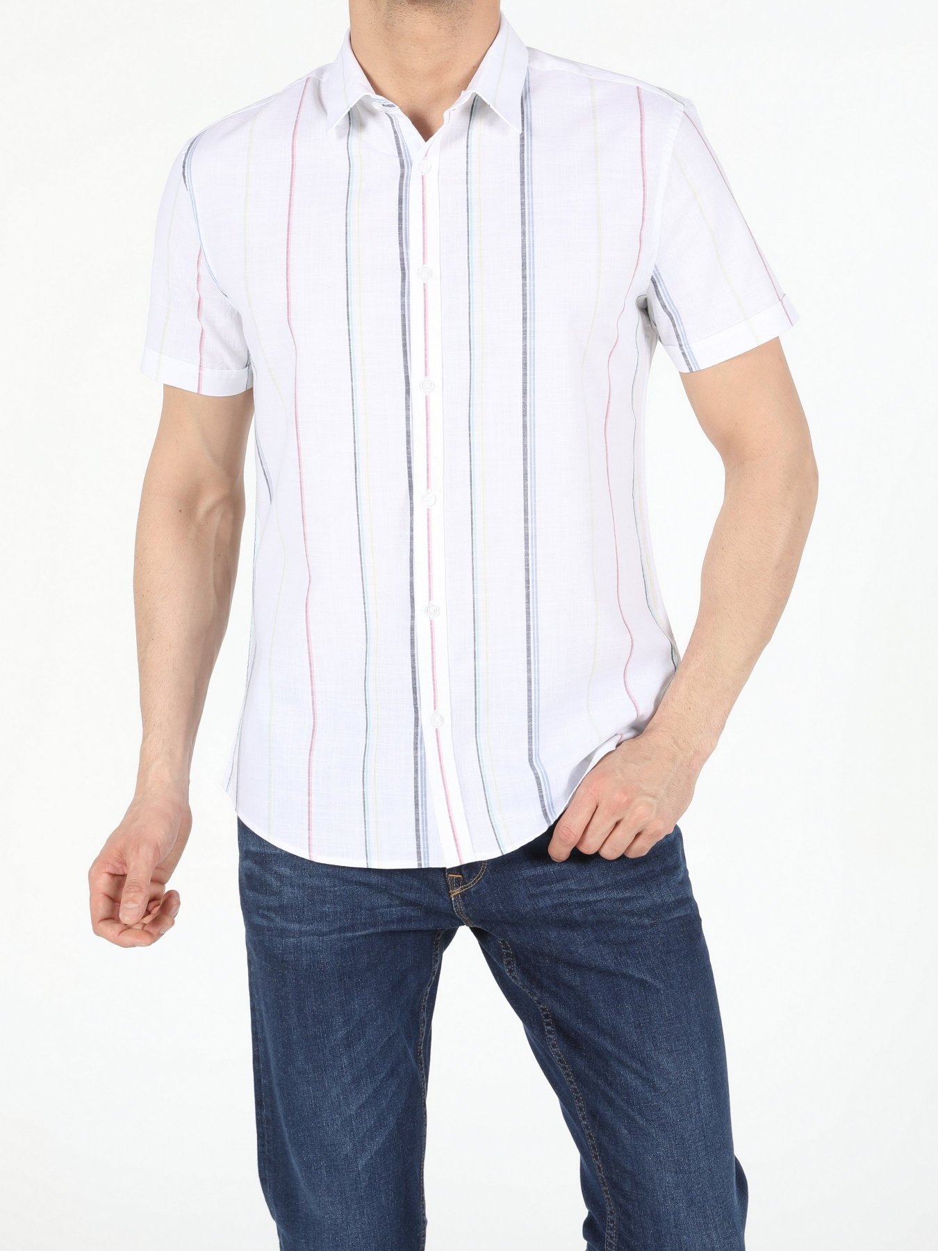 Рубашка повседневная Colin’s модель CL1053985WHT Фото