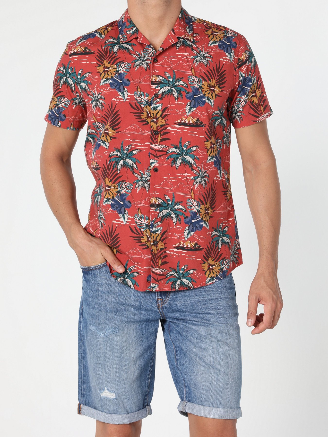 Рубашка повседневная Colin’s модель CL1053989TER Фото