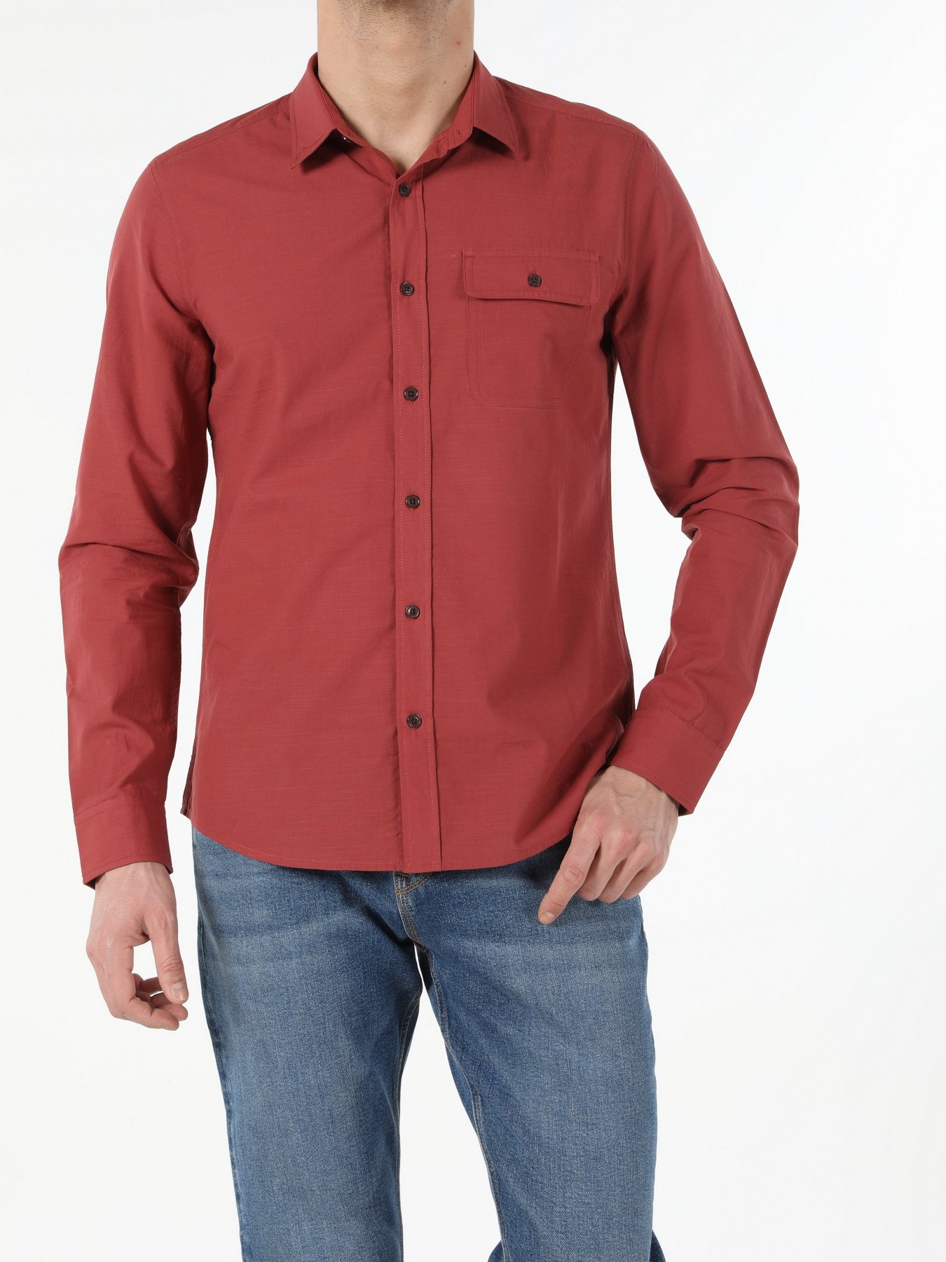 Рубашка повседневная Colin’s модель CL1053994TER Рубашка повседневная Colin’s модель CL1053994TER Фото