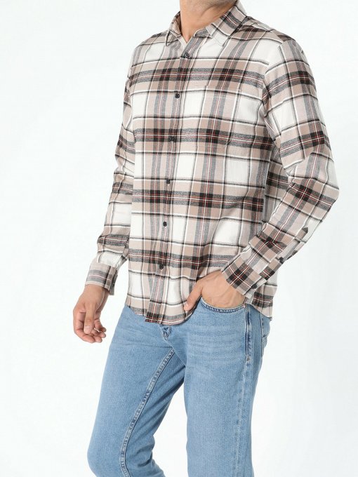 Сорочка Colin’s модель CL1055951BEI Фото