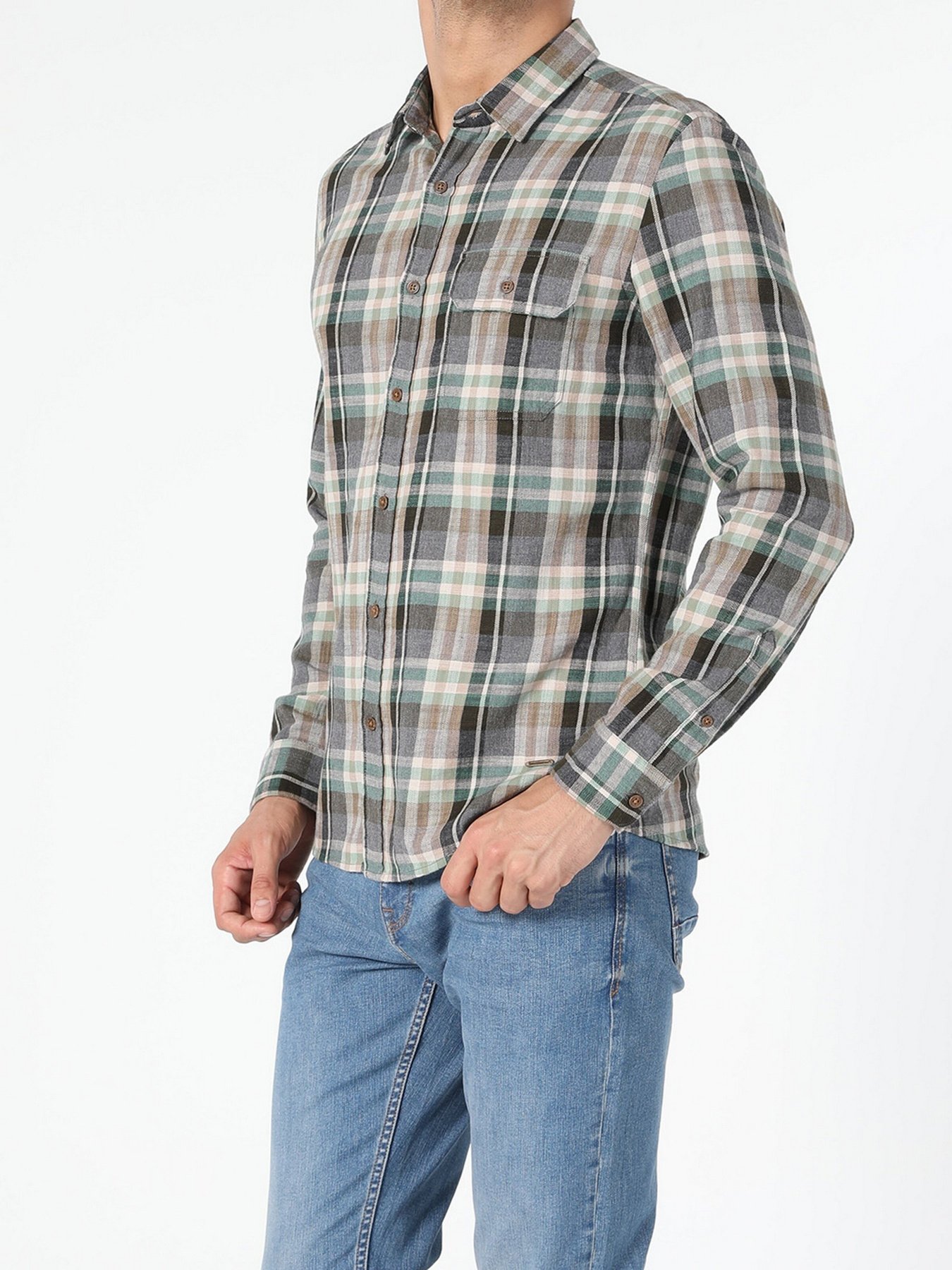 Сорочка повсякденна Colin’s модель CL1052936KHA Фото