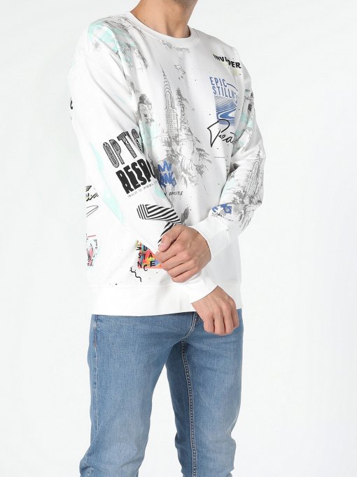 Свитшот Colin’s модель CL1054847WHT Фото