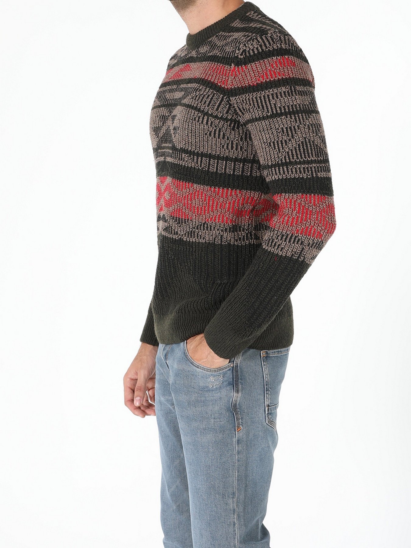 Свитер Colin’s модель CL1054872KHA Свитер Colin’s модель CL1054872KHA Фото