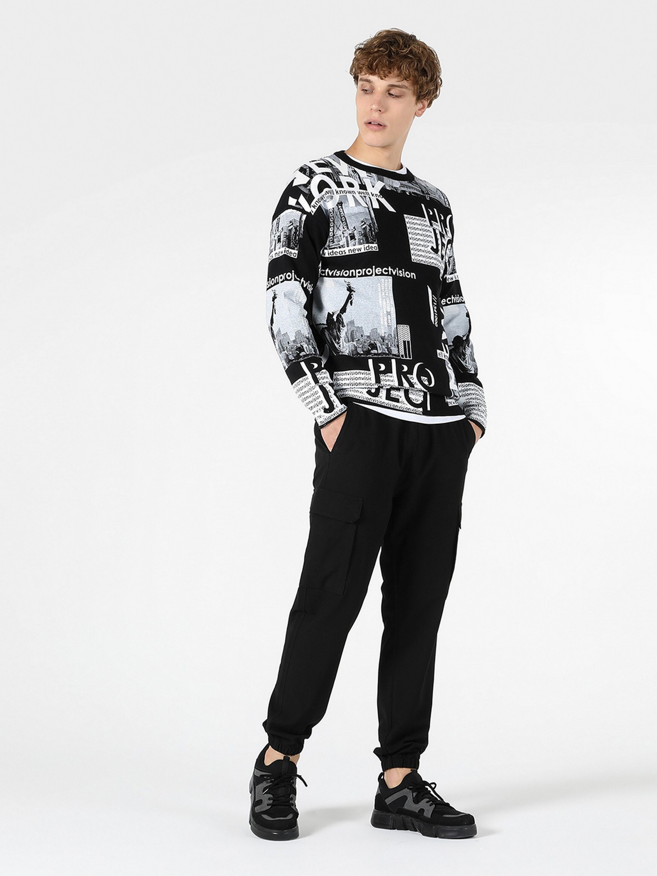 Джемпер Colin’s модель CL1054873BLK Фото