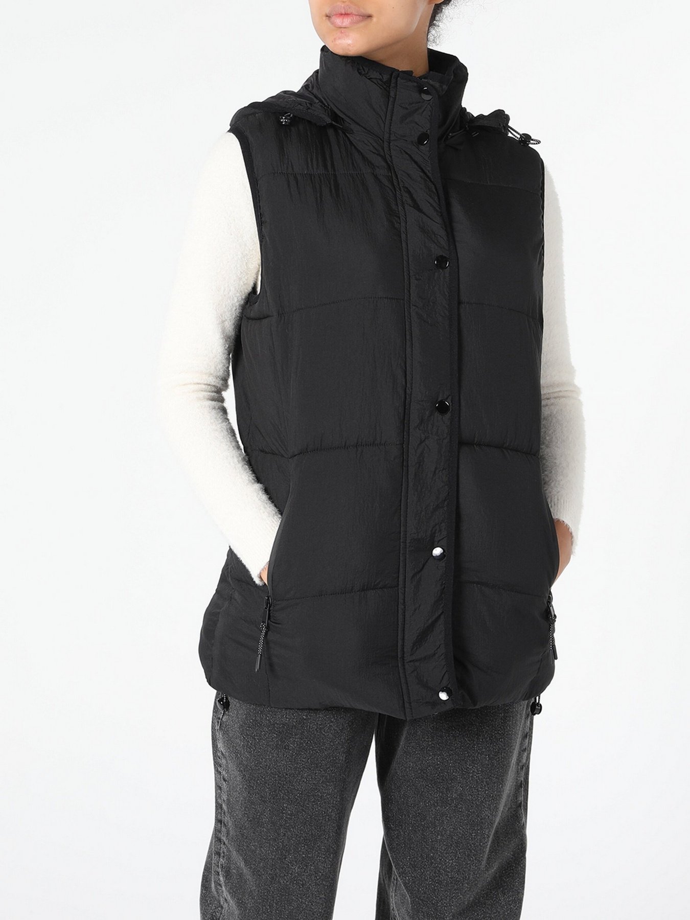 Утеплений жилет Colin’s модель CL1054956BLK Фото