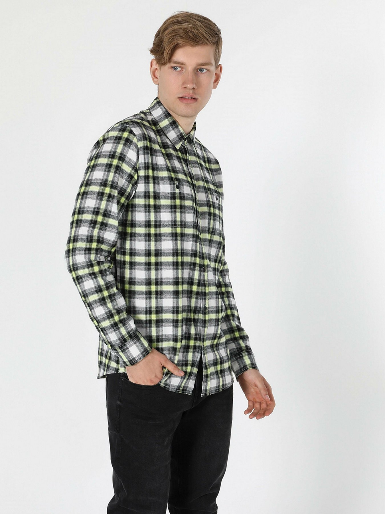 Рубашка повседневная Colin’s модель CL1055663BLK Фото