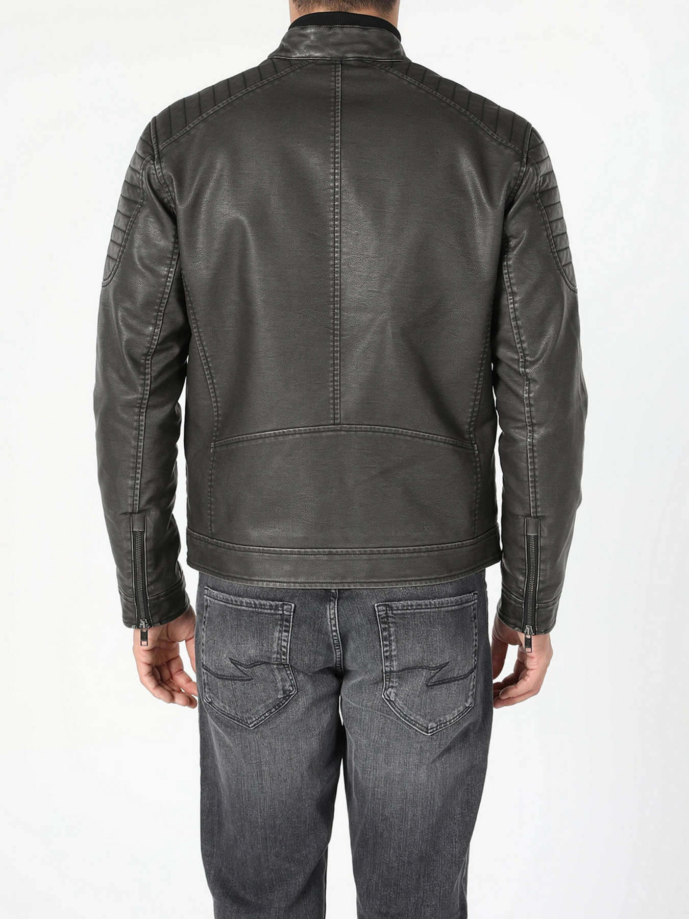 Куртка кожаная Colin’s модель CL1055687BLK Фото