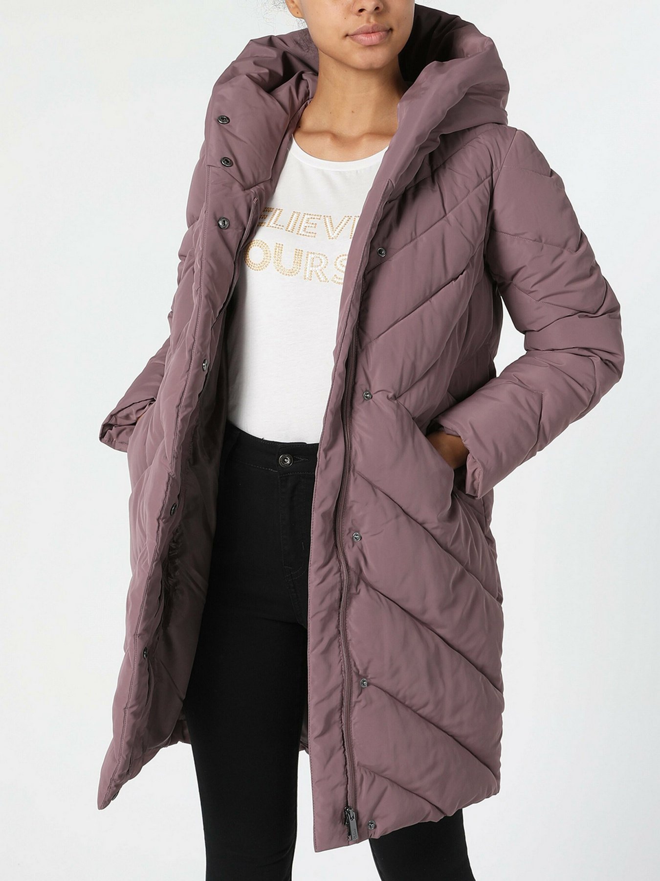 Пальто с утеплителем Colin’s модель CL1055696LIL Фото