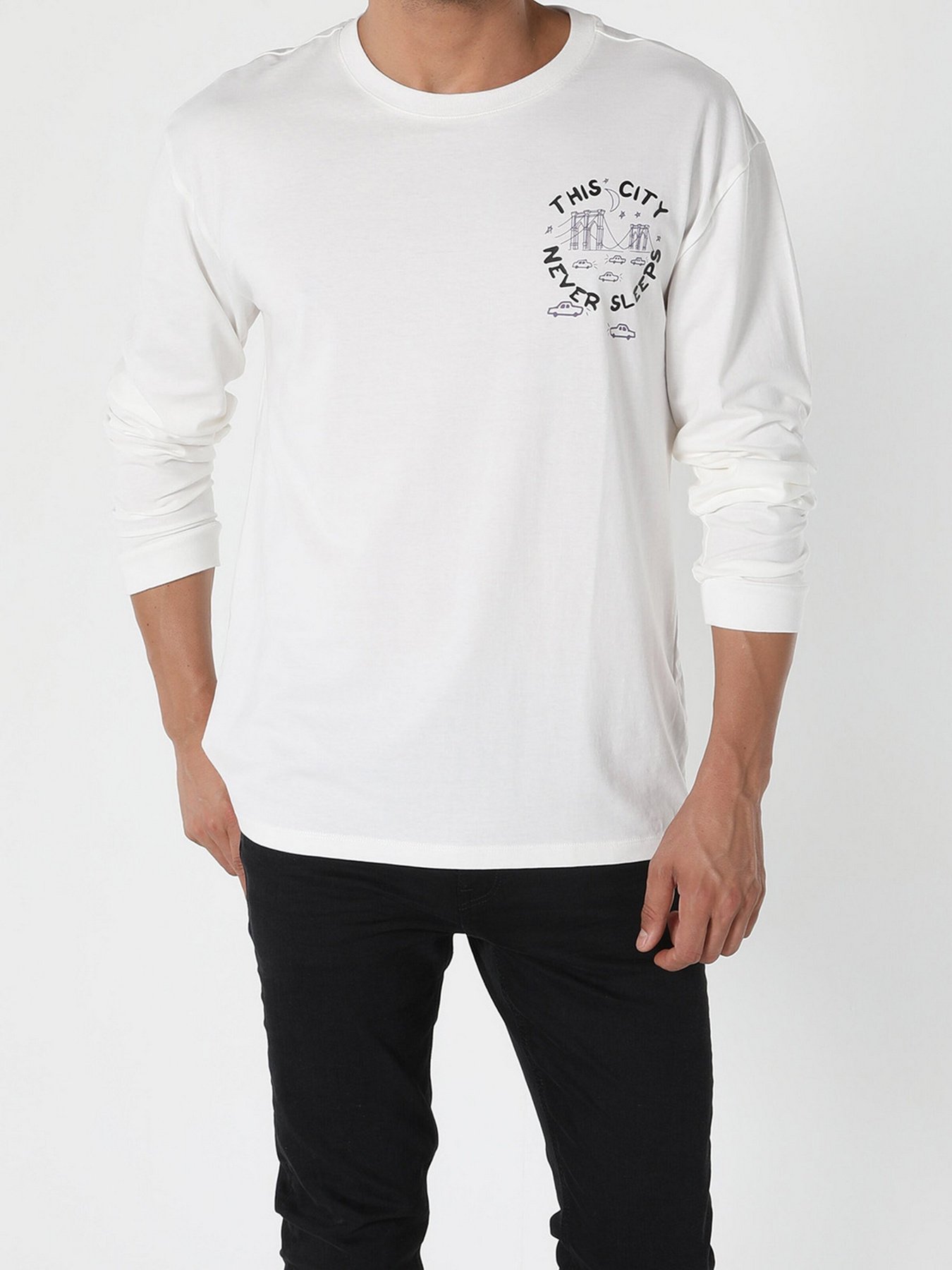 Лонгслів Colin’s модель CL1056155WHT Фото