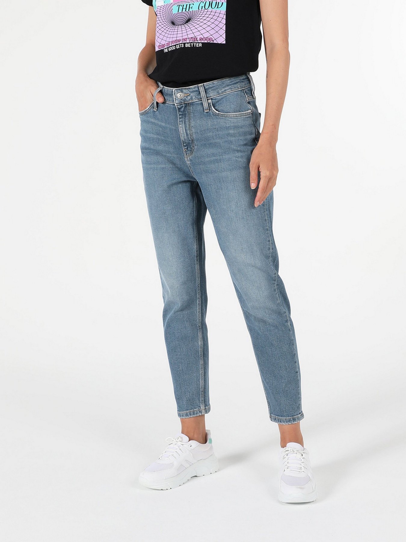 Джинсы мом Colin’s модель CL1056335DN41598 Фото