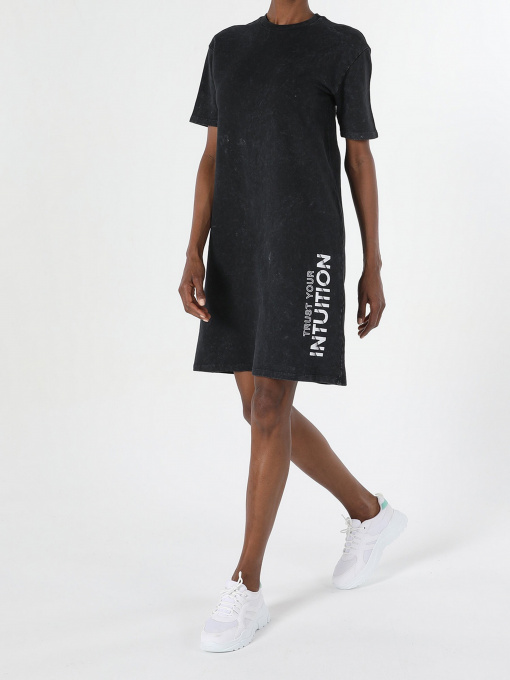 Платье-футболка Colin’s модель CL1056424BLK Фото