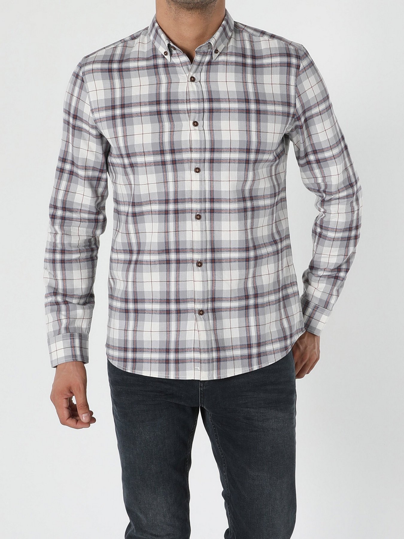 Сорочка Colin’s модель CL1056520GRA Фото