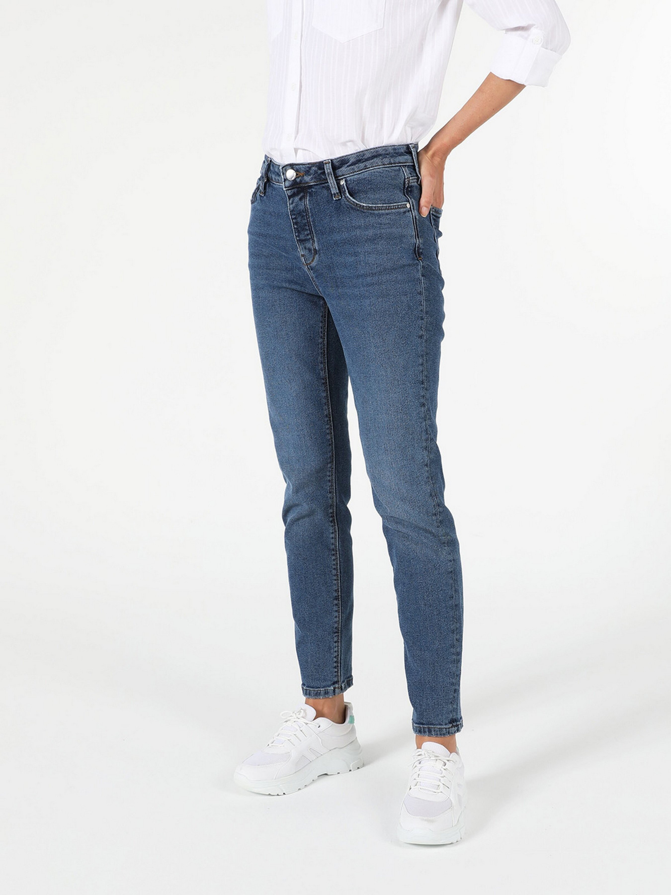 Зауженные джинсы Colin’s модель CL1056582DN41631 Фото