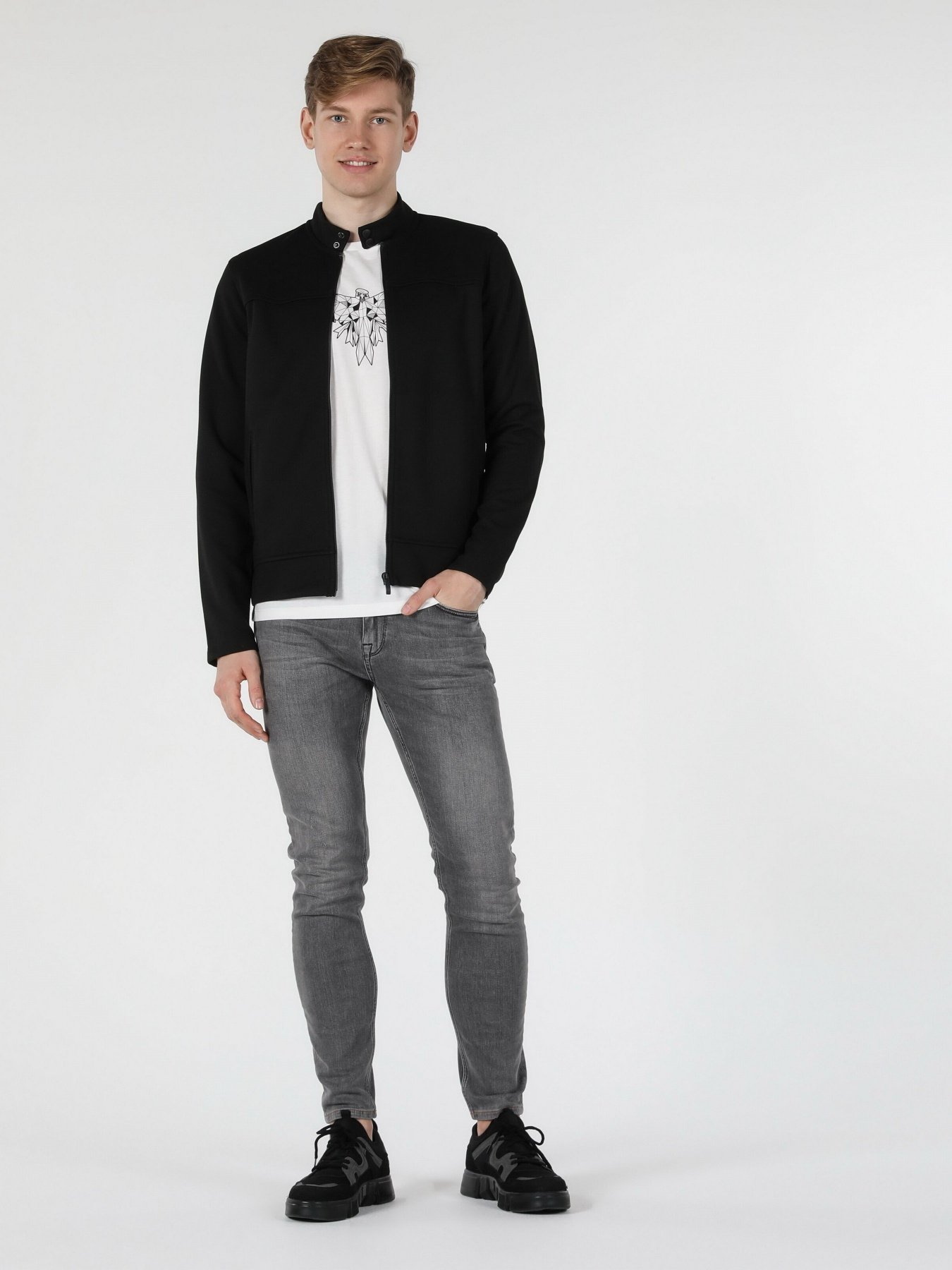 Кофта спортивная Colin’s модель CL1057194BLK Фото