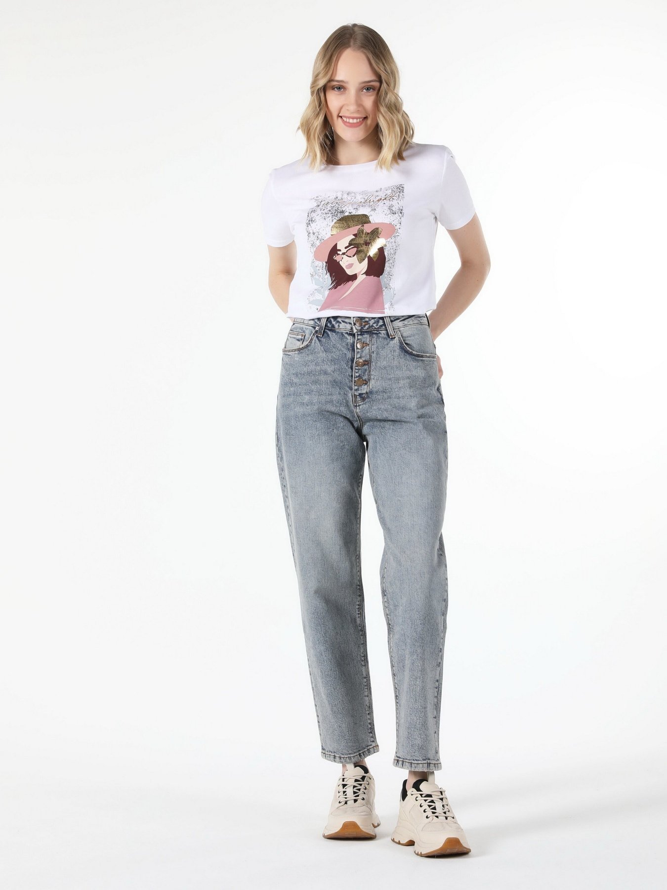 Джинсы мом Colin’s 889 Katy модель CL1057938DN41797 Фото