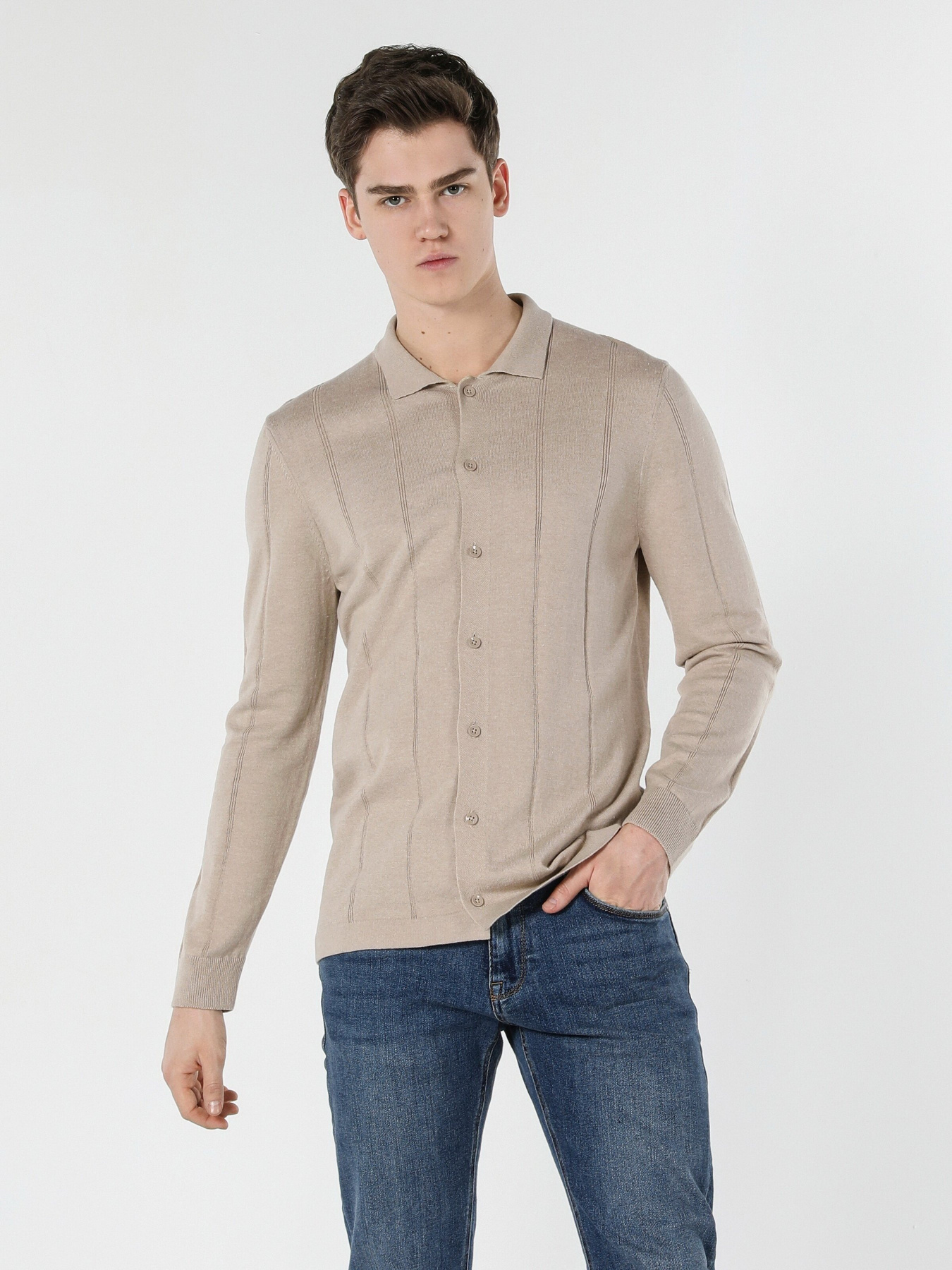 Кардиган Colin’s модель CL1056906BEI Фото