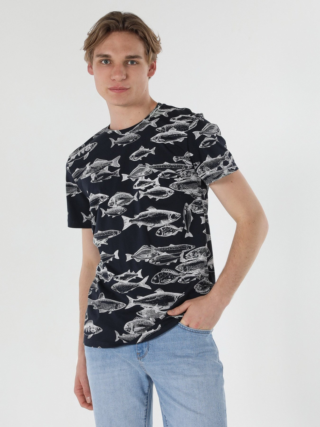 Футболка Colin’s модель CL1057495NAV Фото