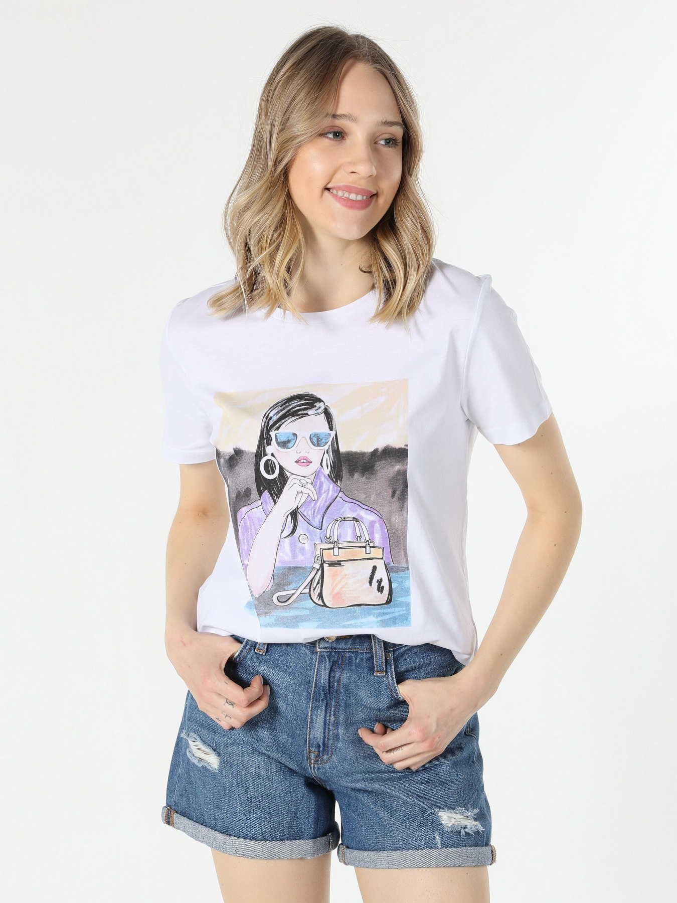 Футболка Colin’s модель CL1058080WHT Фото