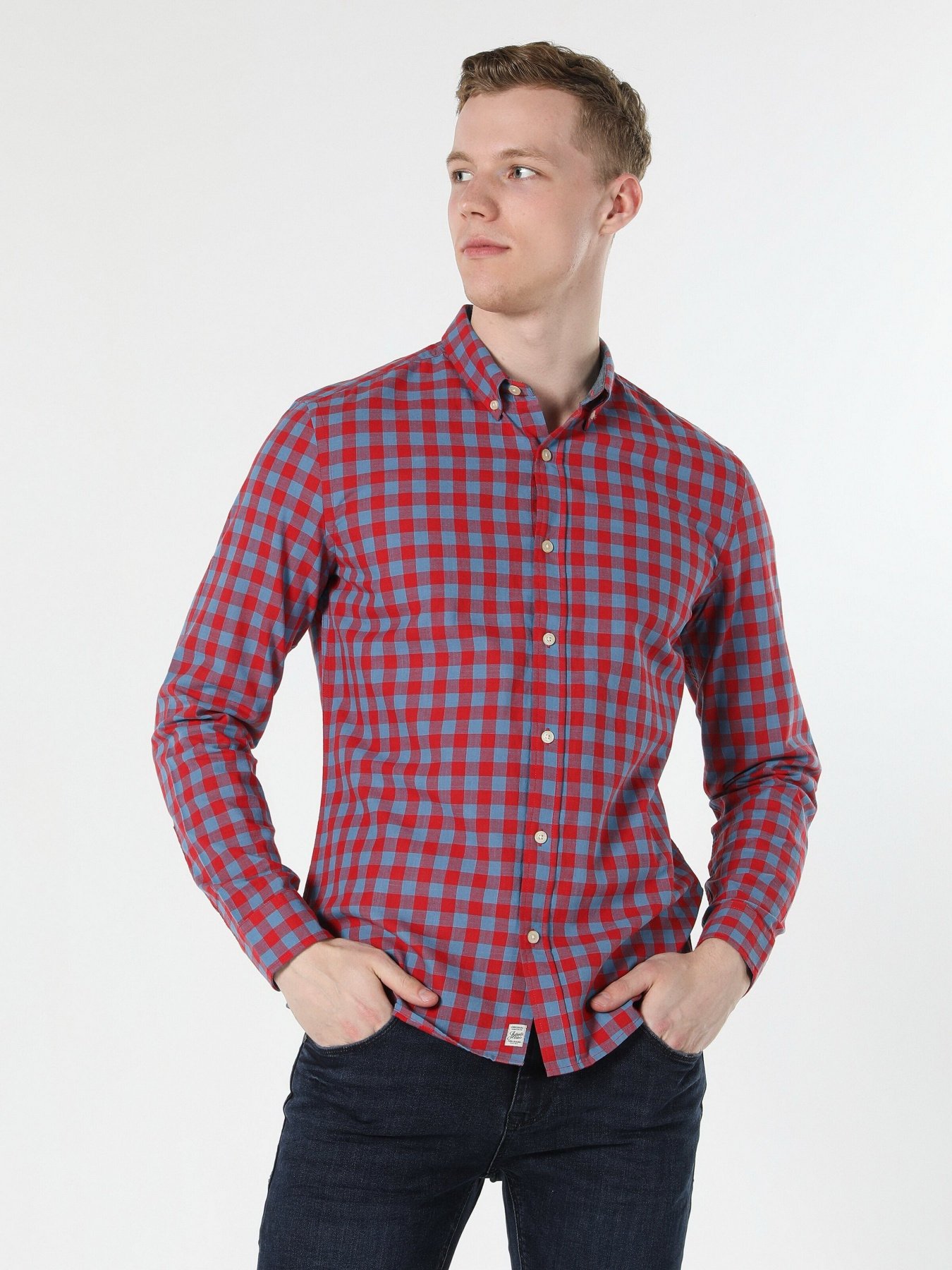 Сорочка повсякденна Colin’s модель CL1058816RED Фото