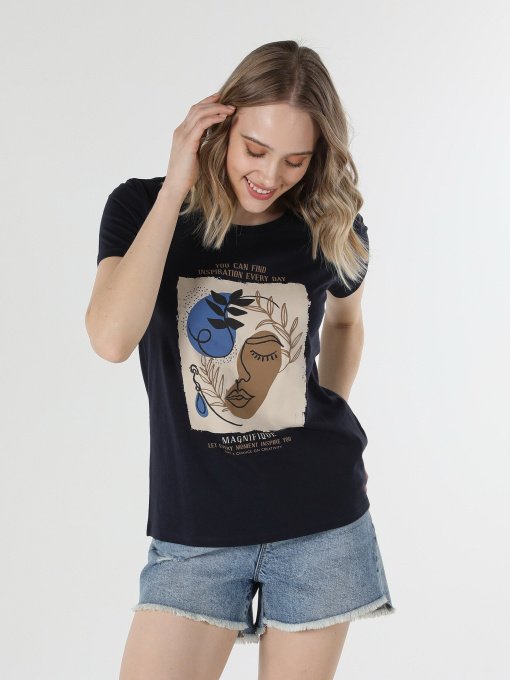 Футболка Colin’s модель CL1059001NAV Фото