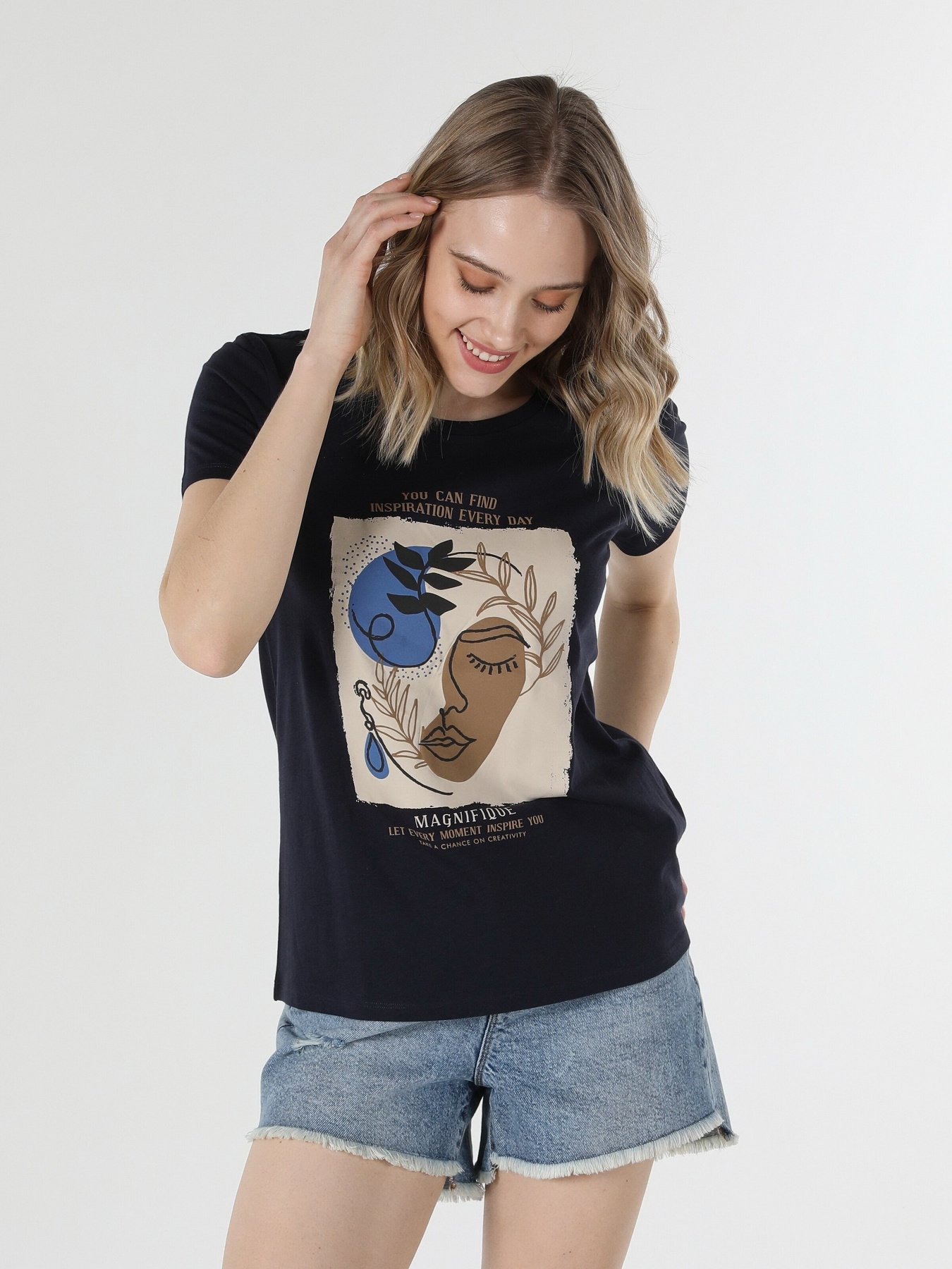 Футболка Colin’s модель CL1059001NAV Фото