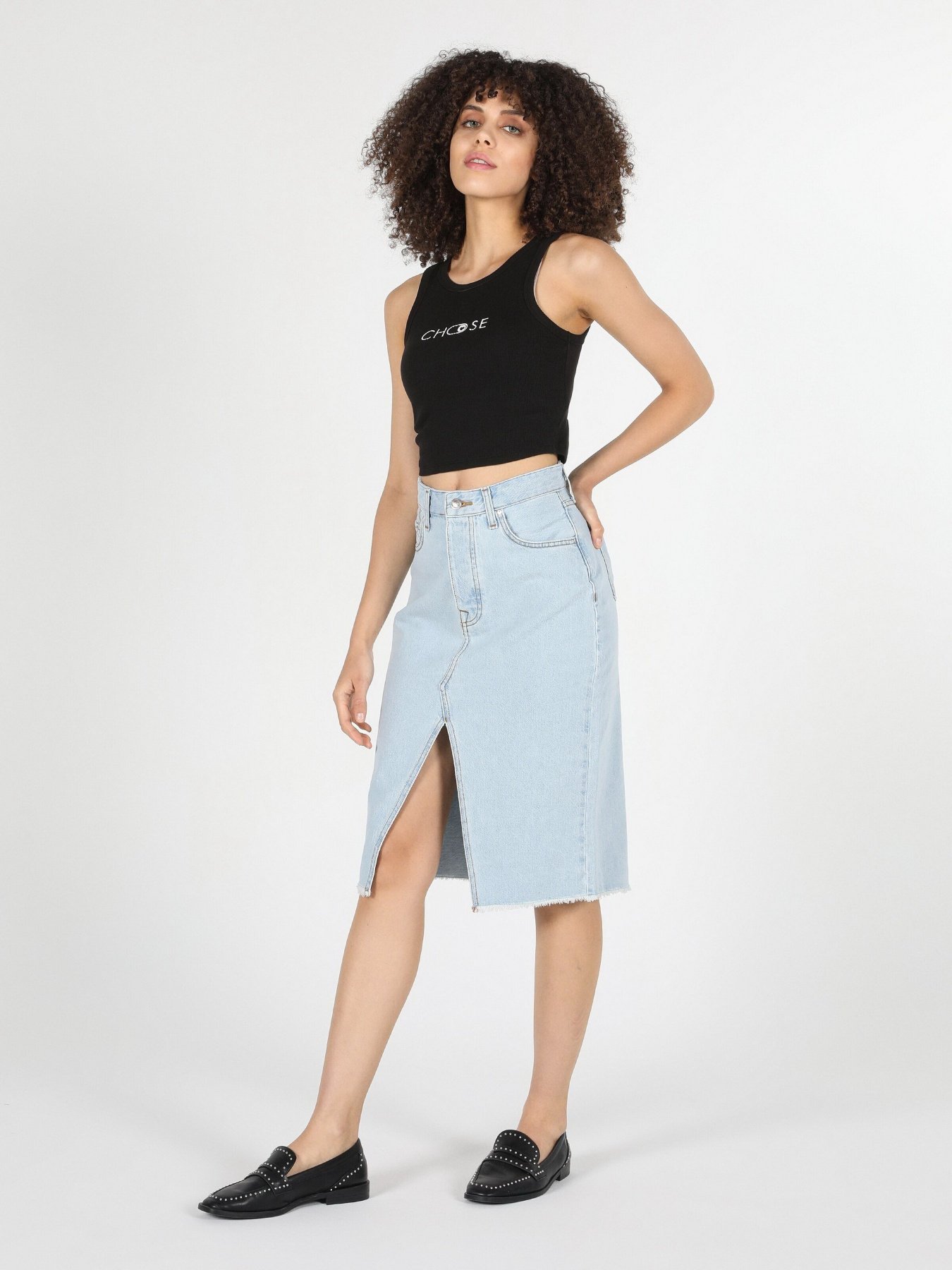 Юбка миди Colin’s модель CL1059497DN42065 Фото