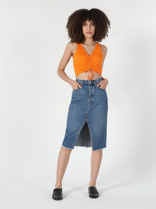 Юбка миди Colin’s модель CL1059498DN41140 Фото