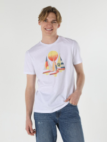 Футболка Colin’s модель CL1059546WHT Фото