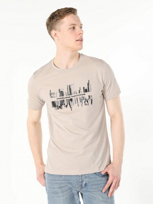 Футболка Colin’s модель CL1059616BEI Фото