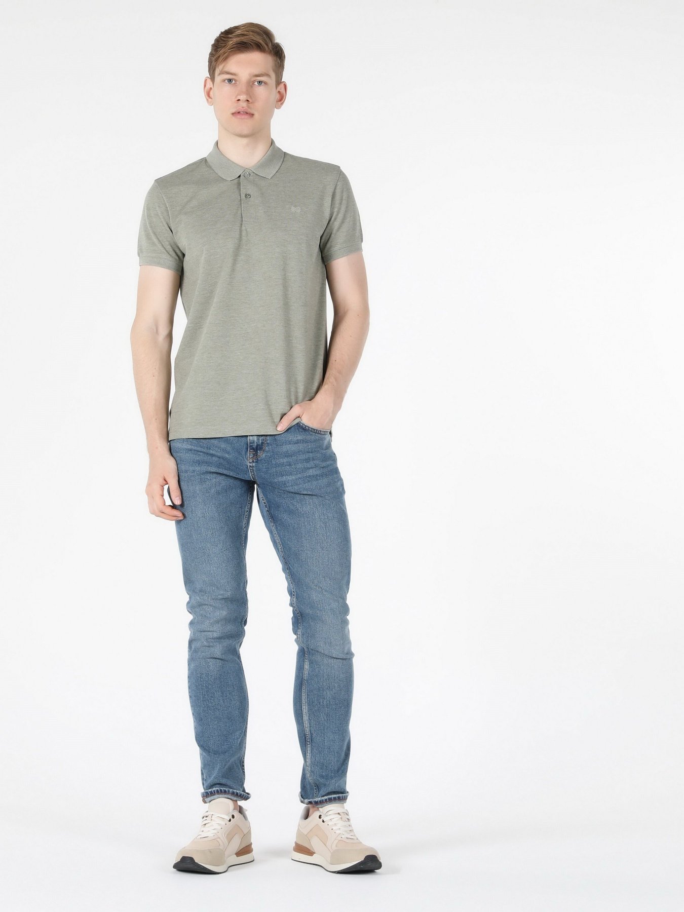 Поло Colin’s модель CLTKTTSHM0766200OLM Фото