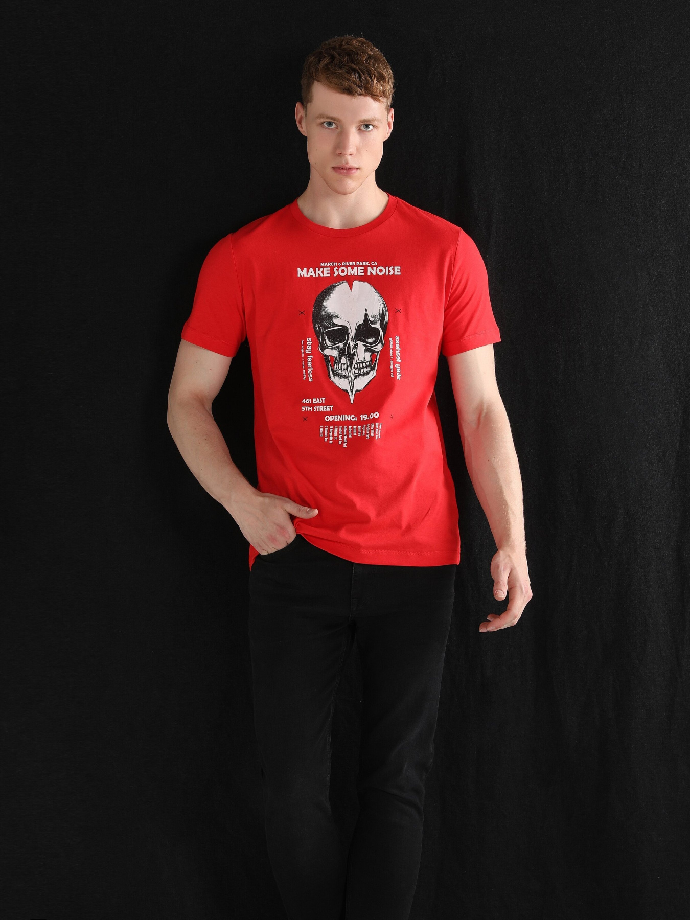 Футболка Colin’s модель CL1059597RED Фото