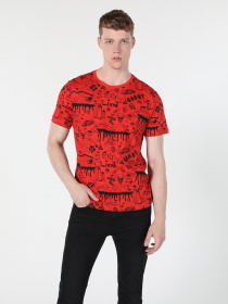 Футболка Colin’s модель CL1060033RED Фото