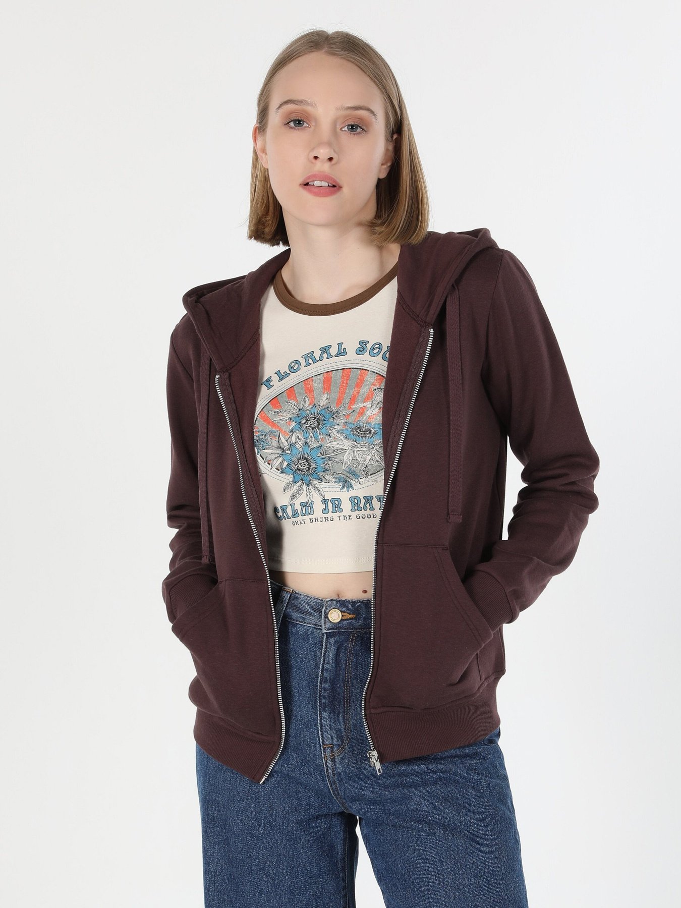 Кофта спортивная Colin’s модель CL1045199DBR Фото