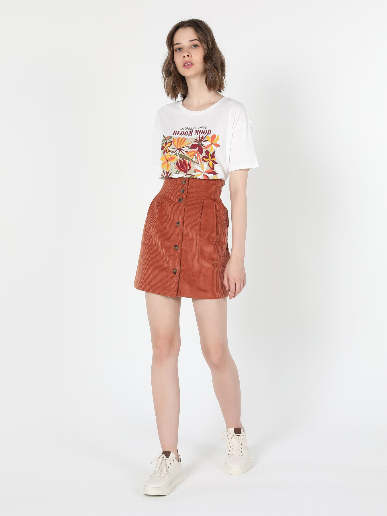 Юбка мини Colin’s модель CL1060163COR Фото