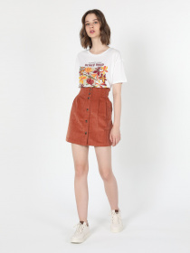 Юбка мини Colin’s модель CL1060163COR Юбка мини Colin’s модель CL1060163COR Фото