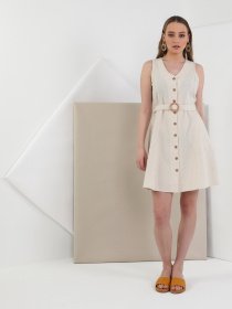 Платье мини Colin’s модель CL1049223BEI Платье мини Colin’s модель CL1049223BEI Фото