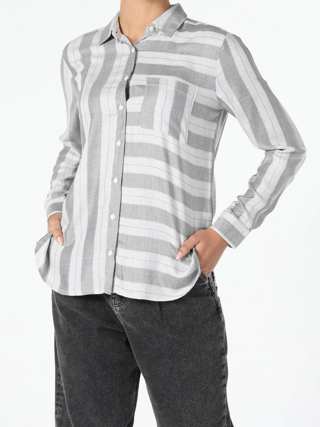 Рубашка повседневная Colin’s модель CL1055005GRA Фото