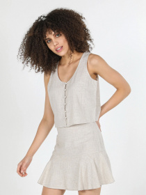 Рубашка повседневная Colin’s модель CL1059358BEI Рубашка повседневная Colin’s модель CL1059358BEI Фото