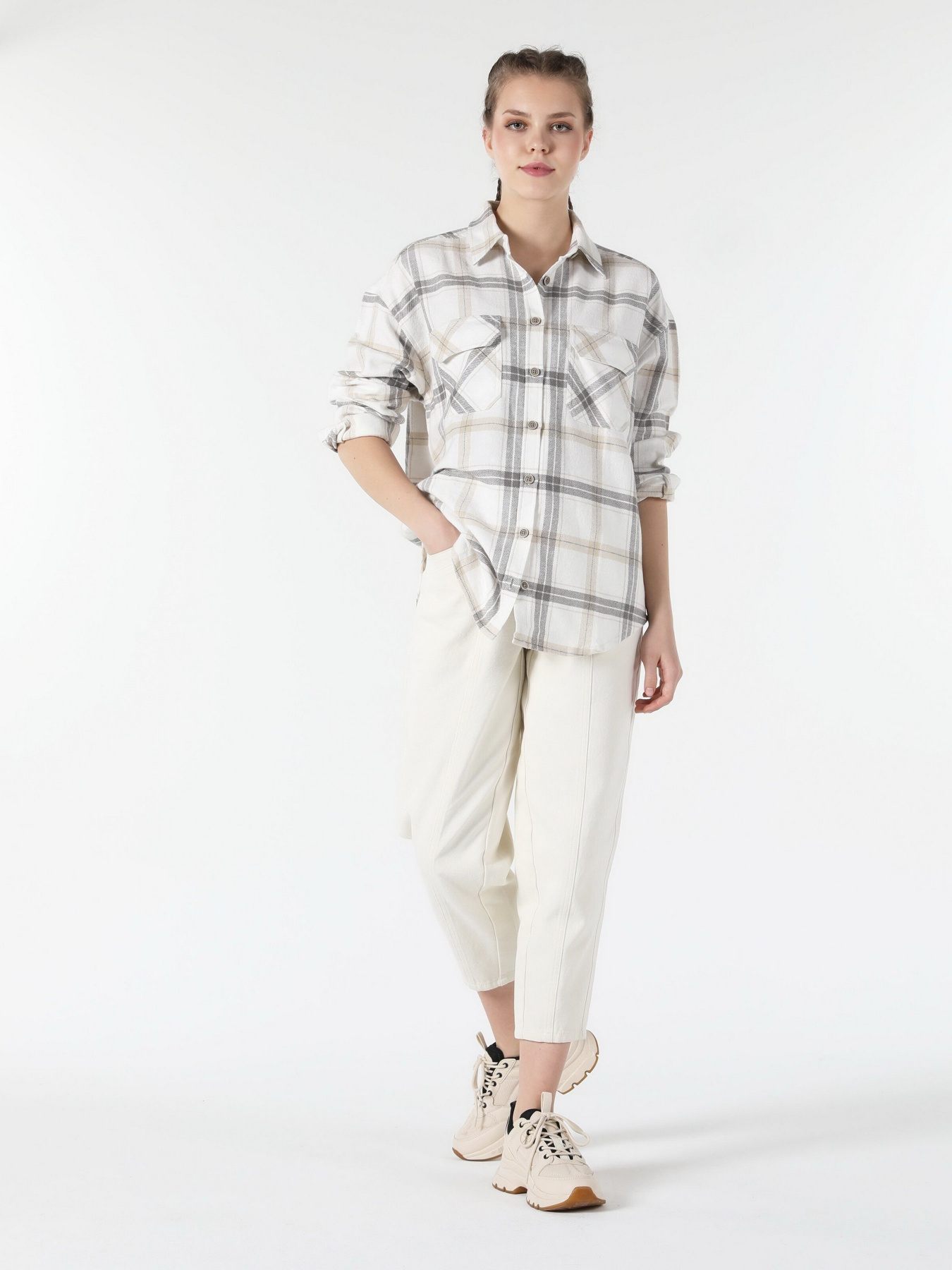 Рубашка повседневная Colin’s модель CL1055828BEI Фото