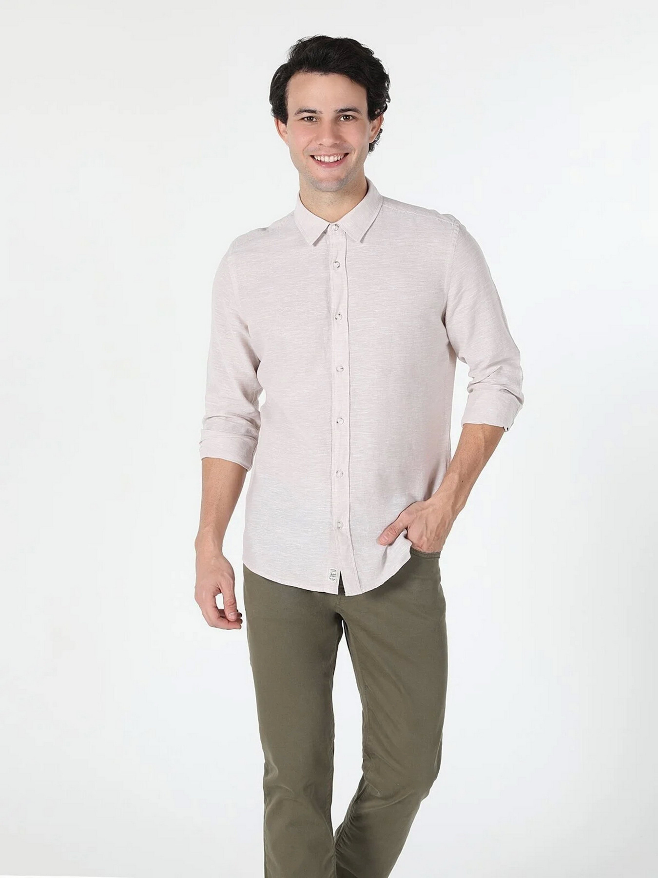 Сорочка Colin’s модель CL1041771BEI Фото